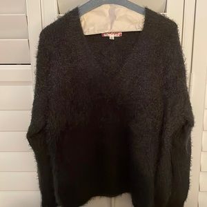 Forest green v neck sweater